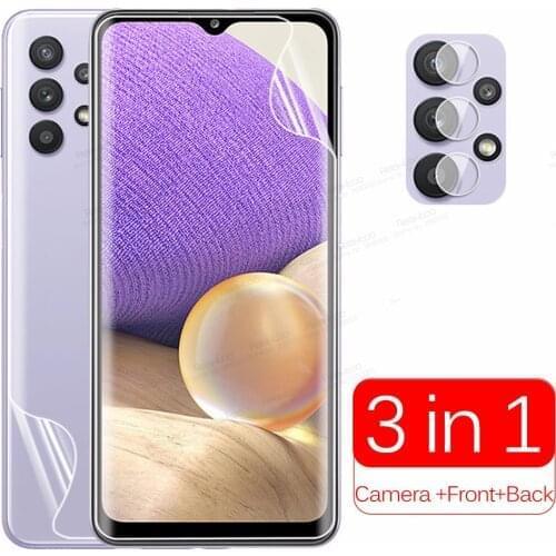 200D Full Curved Hydrogel Protective Film For Samsung Galaxy A32 5G A 32 A326B 6.5" Camera Back Front Screen Protector Not Glass