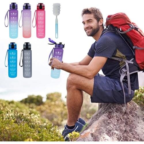 Student Water Cup Drinking Bottle with Straw Lid Boys and Girls Water Bottles for School Outdoor Drinking Bottle 1000ml