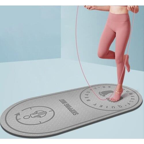 TPE Jump Rope Yoga Mat Fitness Exercises Mats Home Skipping Buffer Pad Non-Slip Sports Workout Cushion Floor Mat Gym