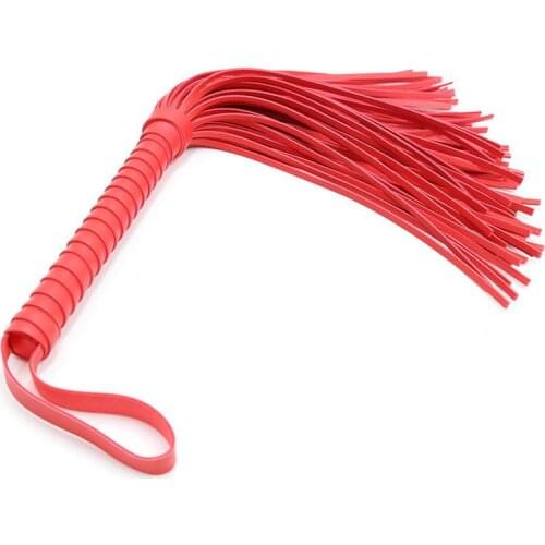 Red Sex Toy Leather Whips Whiskers Whiskers