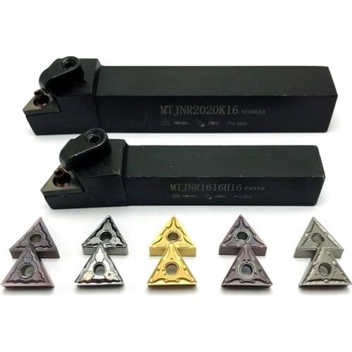 MTJNR1616H16 MTJNR2020K16 MTJNR252M16 External Triangul Turning Tool Holder + Carbide Inserts TNMG160404 TNMG160408 Cutting Tool