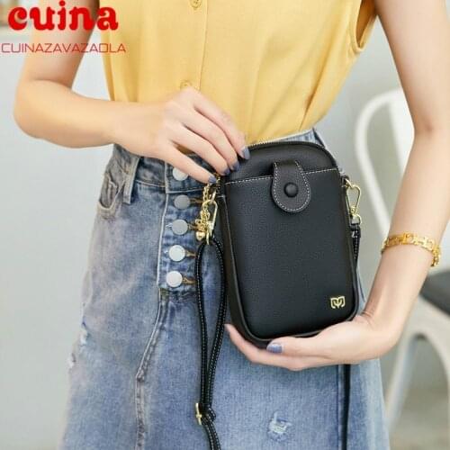 New Women Phone Crossbody Bag Multi-functional Touchable Phone Mini Shoulder Messenger Bag Large Capacity Travel Portable