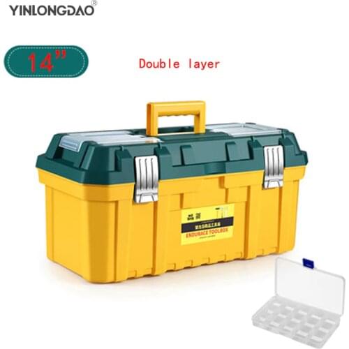 14/18/20 Inch Hardware Household Plastic Large Small Medium Portable Multifunction Maintenance Car Box Storage Box Toolbox