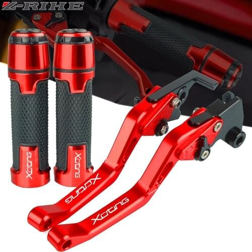 Motorcycle Accessories Aluminum Brake Clutch Levers Handlebar Handl Hand Grips Ends For KYMCO XCITING 250 300 400 500 All Years