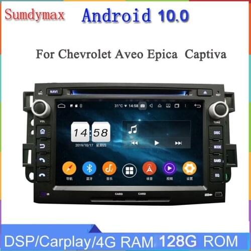 Octa Core Android 10.0 Car DVD Player For Chevrolet Aveo Epica Captiva Spark Optra Tosca Kalos Matiz Radio GPS Stereo 4G RAM 64G