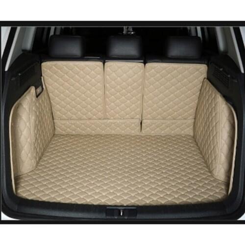 Car Travel Brand Custom Special Trunk Mats For Audi Q2 Q3 Q5 Q6 Durable Waterproof Leather Luggage Carpets For Audi SUV