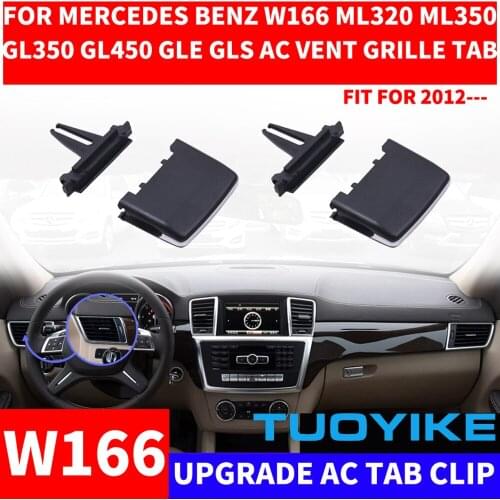 Car Front Air Conditioning Center Rear A/C Vent Grille Silder Outlet Tab Clip Repair Kit For Benz W166 ML320 ML350 GLS GLE 2012