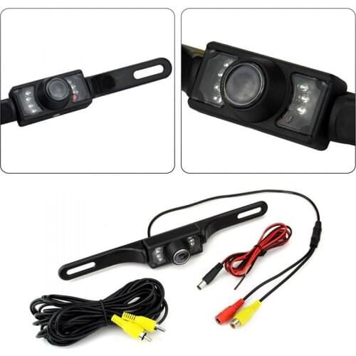 Free Shipping New HD Universal Night vision car rear view camera CCD Universal Auto Backup Reversing Camera Factory Promotion