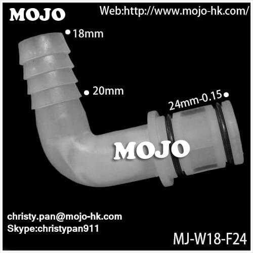 Free shipping MJ-W18-F24 Elbow reducing water fitting elbow pipe connectors hose connector