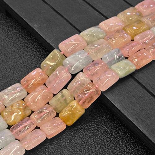Rectangle Morgan Beads Natural Stone Beads For Jewelry Making Beads Bracelets For Women 15'' Needlework DIY Beads Trinket