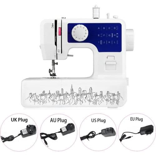 Household Electric Desktop Sewing Machine Overlock DIY clothes Multi-function cover stitches fabrics adjustable speed Hicello