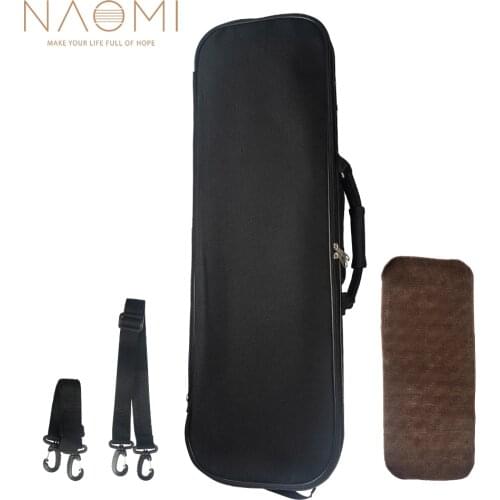 NAOMI Oxford Cloth Violin Case 4/4 3/4 1/2 1/4 1/8 Waterproof Hygrometer Durable Portable Handbag Gig Bag For Violinlist