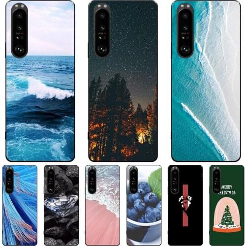 For Sony Xperia 1 5 10 III Ace II 2021 Phone Case Silicone Soft TPU Back Cover Protective Cute Fundas Luxury Coque Bags