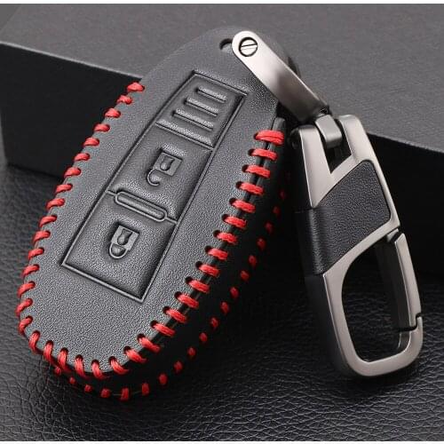 Genuine Leather key fob cover case hood skin protect holder for SUZUKI Swift Sport SX4 SCORSS grand vitara remote car accessori