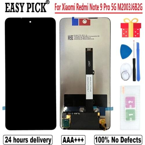 For Xiaomi Redmi Note 9 Pro 5G M2007J17C LCD Display Touch Screen Digitizer Assembly Free Tools