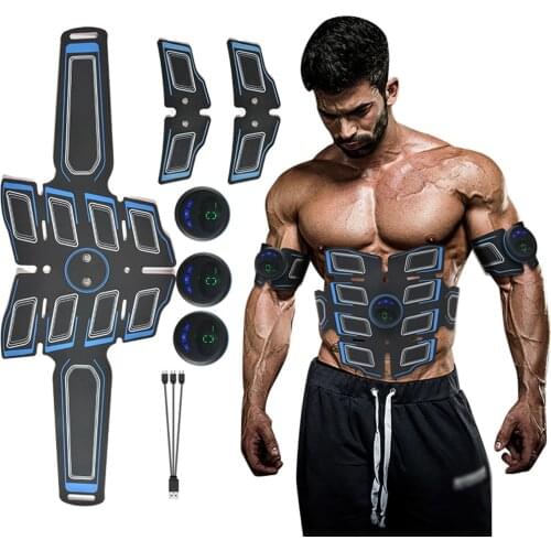 Abdominal Muscle Shaper Exercise Body Slimming Fat Burning Exerciser Shape Building Fitness Electric Muscles Training Machine