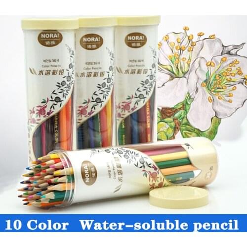 Drawing Sketching Pencil Set 10Color Professional Oil Colored Wood Pastel Pencils Crayons For Child School Draw Art Supplies