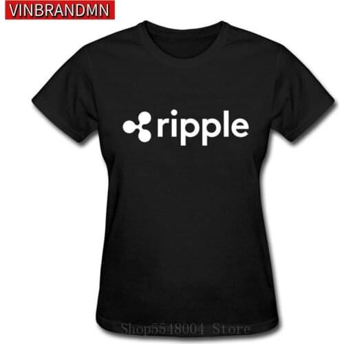 2020 New Fashion Ripple Tshirt Women Female Novelty Ripple Currency T-Shirts Ripple Logo Print Lover Family Team Tee Shirt Femme