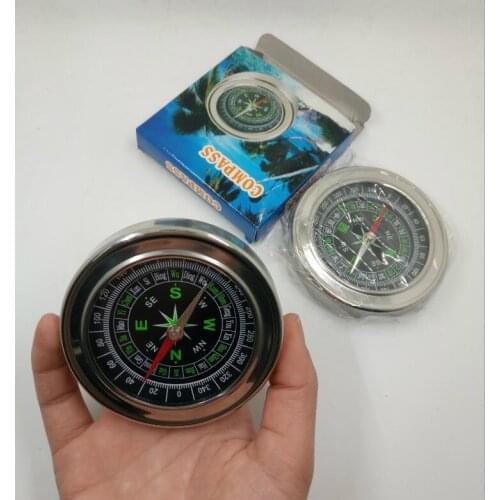 WholeSale 320pcs/lot Full Stainless Steel boutique compass With Diameter 77mm 3inch High Quality As Gift