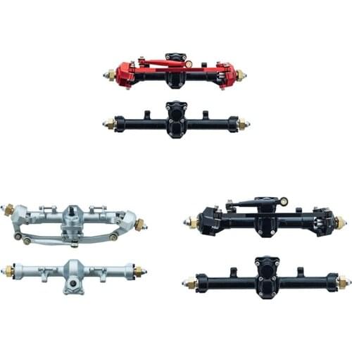 Front & Rear Axle for Axial SCX24 90081 AXI00001 1/24 RC Crawler Car Parts