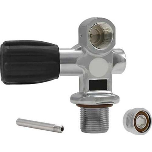 Knob o2 300bar overpressure botel needle handwheel diving equipment drysuits exhaust twin tank valve