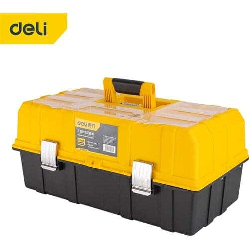 Folding Tool Storage Box with Handle Thickened PP Plastic Tool Box Multifunctional Car Repair Anti-Drop Container Box