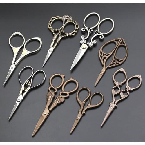 Retro Scissors Antique Vintage Scissors Thread Embroidery Scissors Sewing Supplies Stainless Steel Scissors Tailor Scissors Tool