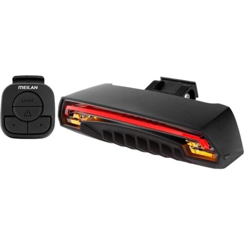 Bike Tail Light Lamp USB Rechargeable Wireless Waterproof MTB Safety Intelligent Remote Control Turn Sign Bicycle Light Accessor