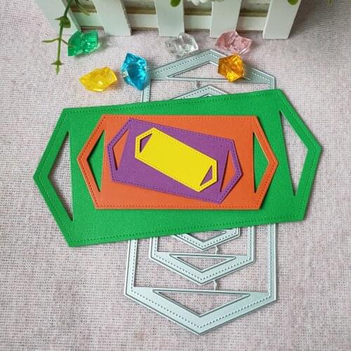 New 4PCS label tag die punching die metal die cutting die scrapbook decorative paper card DIY embossing crafts