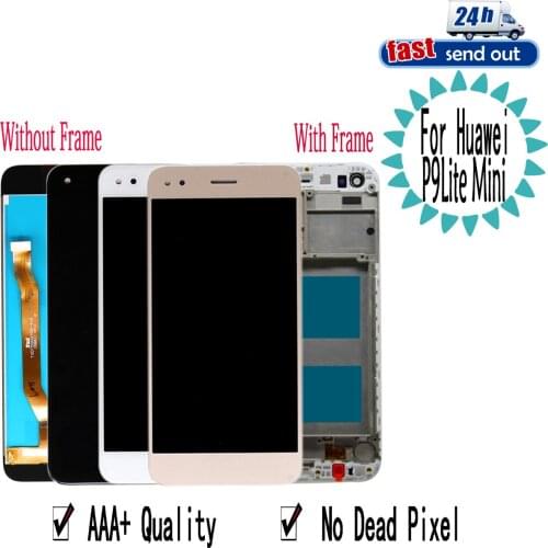 5.0" LCD For Huawei P9 Lite mini LCD Display SLA-L22 Touch Screen Digitizer Assembly Replacement with Frame Y6 Pro 2017