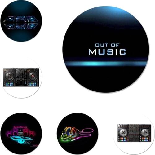 Ddj dj music Icons Pins Badge Decoration Brooches Metal Badges For Backpack Decoration 58mm