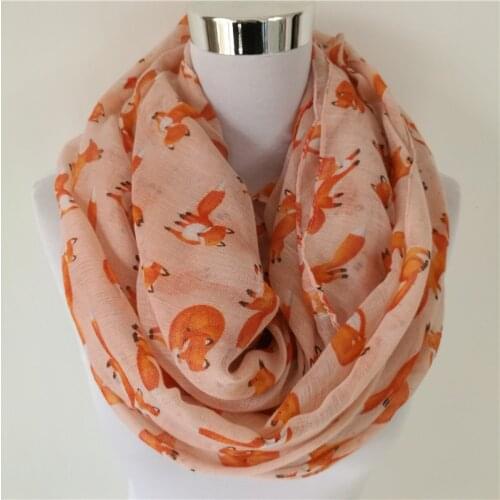 10pcs/lot new Striped female printed small Fox Scarf bandana cheap long Scarves woman Polyester Shawl Hijab designer scarfs