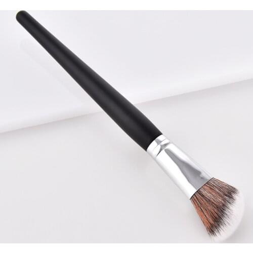 2PCS Large Beauty Powder Brush Makeup Brushes Blush Foundation Round Make Up Large Cosmetics Aluminum Brushes Soft Face Make-up