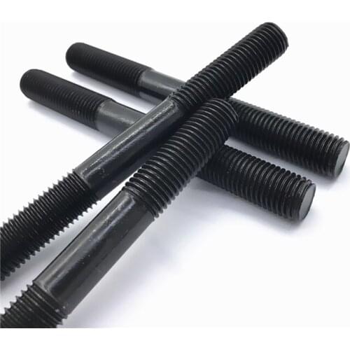 2pcs M10 carbon steel double head screw bolt rod bar home decoration screws bolts 60mm-100mm length