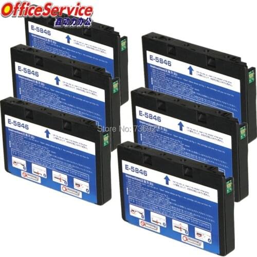 6X NEW compatible Ink Cartridge T5846 suit For Epson PictureMate 200 240 260 280 290 PM240 PM225 PM300 inkjet printer
