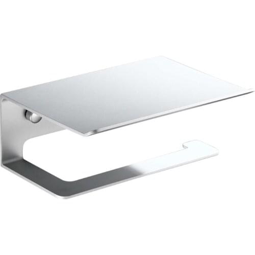 Aluminum Toilet Roll Paper Holder Sanitary Paper Shelf Mobile Phone Storage Rack