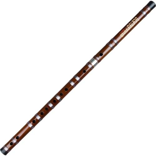 CDEFG Key Brown Flute Handmade Bamboo Flute Musical Instrument Professional Flute Dizi with Line also suitable for Beginners