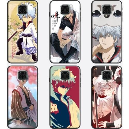 Anime Gintama Gintoki Case For Xiaomi Redmi Note 10 Pro 8T 9S 7 8 9 Pro Cover For Redmi 9 9A 9C 9T K40 7A 8A