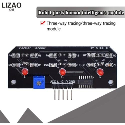 DC 5V 3 Channel Infrared Line Tracker Sensor Module Trio Detector Output TCRT5000 Sensor 10mm Distance For Robot Kit AVR/ARM/PIC