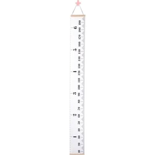 Hot Baby Growth Chart Handing Ruler Wall Decor for Kids, Canvas Removable Height Growth Chart 79inchx 7.9inch
