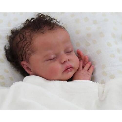 Reborn Doll Kit 18inch Delilah Lifeike Fresh Color Soft DIY Doll Parts Unpainted Unfinished Reborn Kit Diy Doll Toys for Girl