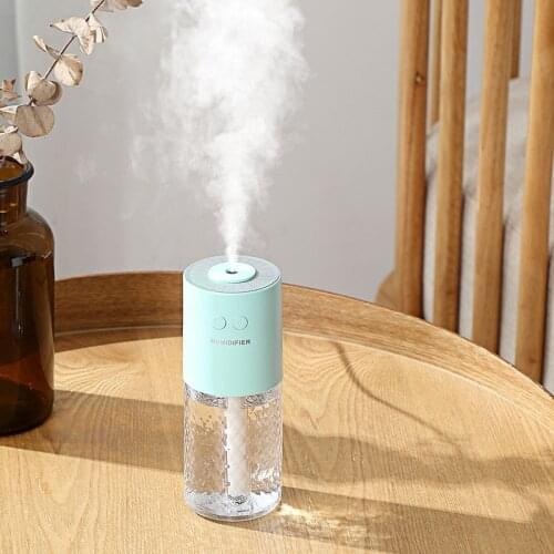 Magic Crystal Portable Air Humidifier Diffuser For Home 200ML Mini Usb Electric Humidifier Cool Mist Colourful LED Light