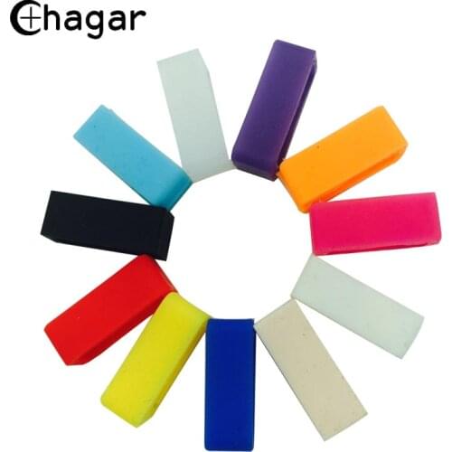 4pcs Silicone Rubber Watchbands Loop ring watch strap Mutil-color Holder Locker 12 16 18 20 22 24mm Watch Band Accessories