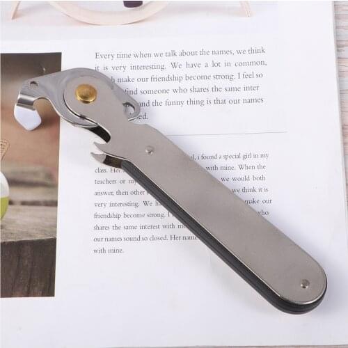 Manual Can Opener Stainless Steel Tin Opener Kitchen Can Piercer For Restaurant Home Camping Kitchen Tool Destapador De Cerveza
