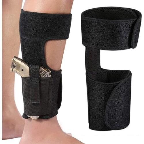 Concealed Ankle Leg Holster Tactical Gun Holder With Magazine Pouch Military Elastic Secure Strap Holster Hunting Accessories