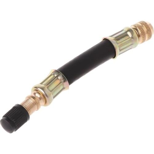 Bicycle Valve Extender Tire Parts MTB Bike 10cm Rubber Copper For Schrader Valve B36F