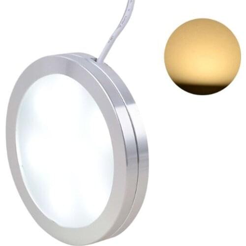 2.5W 12V LED Recessed Down Light Car Interior Lighting Interior Roof Ceiling Light Cabinet Lamp For Camper RV Trailer Boat