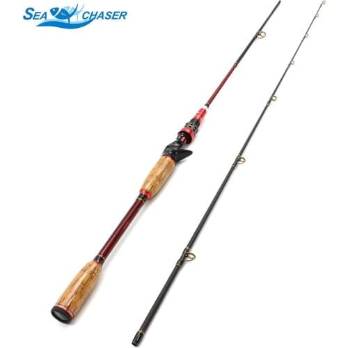 High Quality 2.1M Can stretch pole wooden handle Lure Rods Casting Spinning Fishing Rod Power M Lure 10-25g line wt 8-16LB