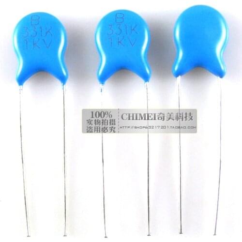 High voltage ceramic capacitor 1KV 331K capacitor parts