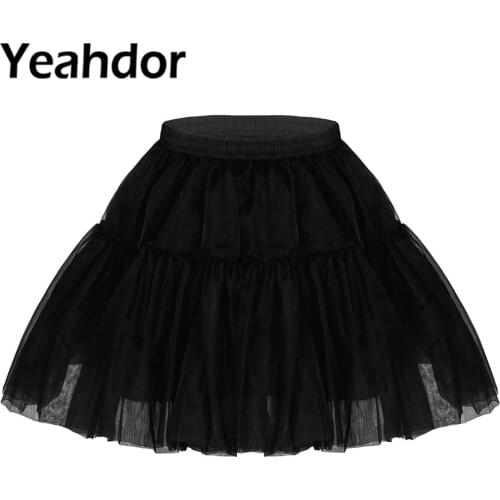 Women Petticoats 4 Layers Above Knee Length A-line Crinoline Pleated Mesh Bridal Petticoat Lady Underskirt for Wedding Dress